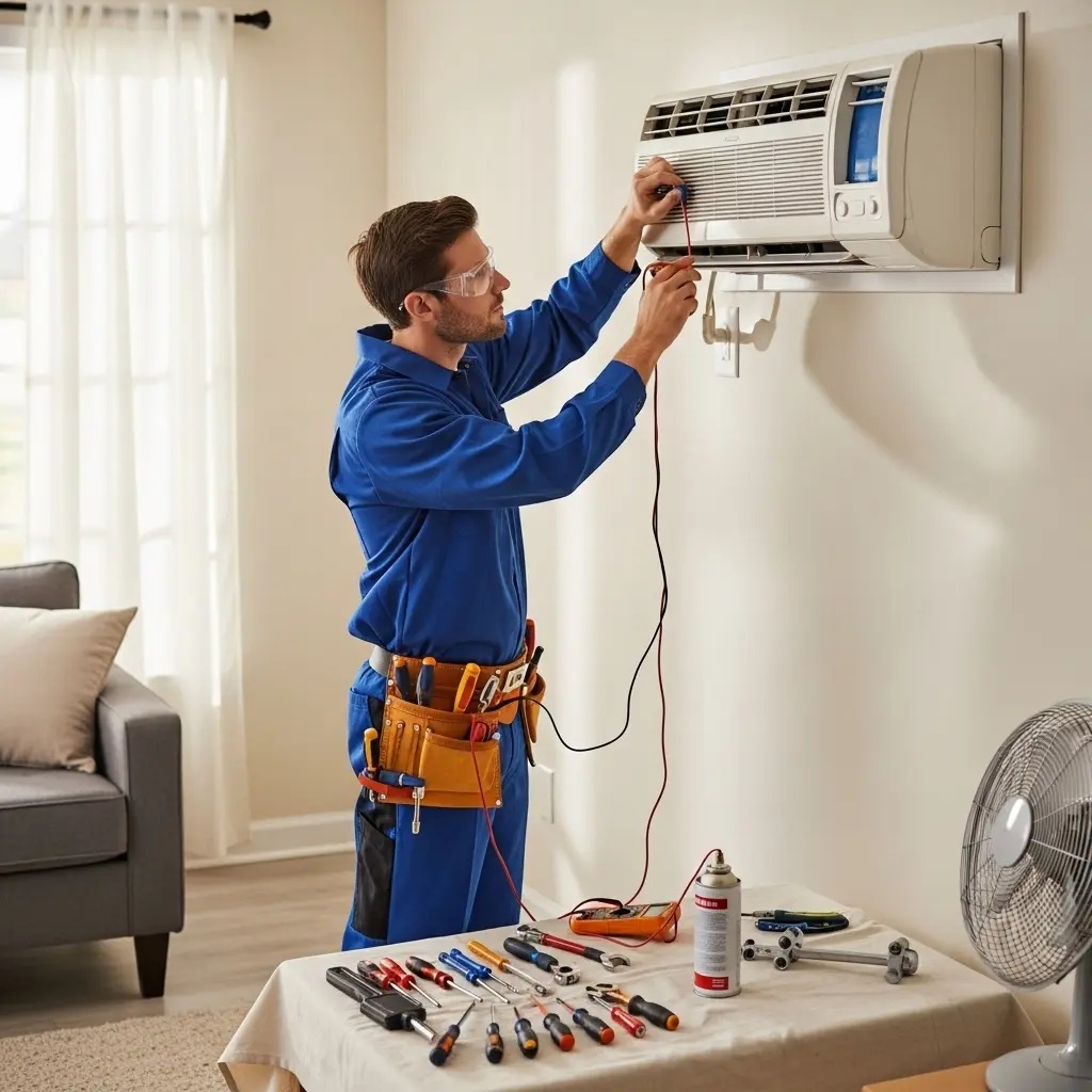 Saruhanlı Midea Midea klima gaz dolumu ve bakım – Enerji verimliliği artırıldı. - Teknik servis örneği